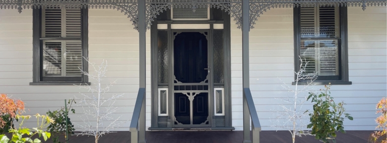 art deco security doors