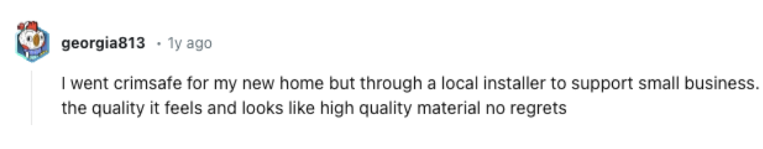 Georgia813 Reddit Crimsafe Review